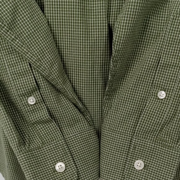 DOCKERS Mens Green Button Down Long Sleeve Shirt Size Medium - Picture 5 of 8